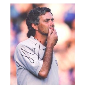 Signed photo of Jose Mourinho.