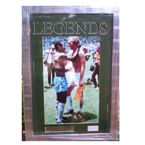 Signed Bobby Moore and Pele. 