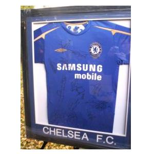 Signed and Framed Chelsea shirt.
