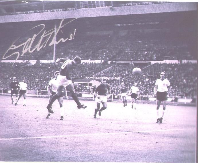 Sir Geoff Hurst signed black & white photo