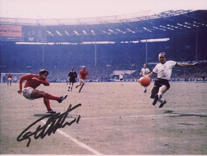 Sir Geoff Hurst signed colour picture