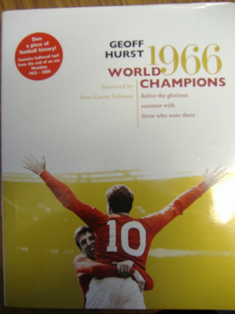 Geoff Hurst and Martin Peters signed  book World Champions