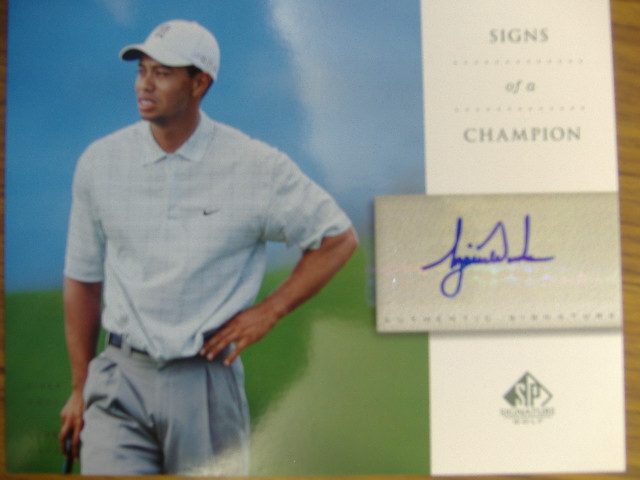 Tiger Woods Signed Picture