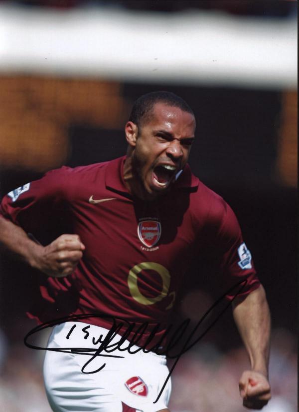 Thierry Henry signed photo