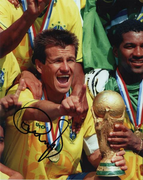 Brazil star  Dunga signed photo