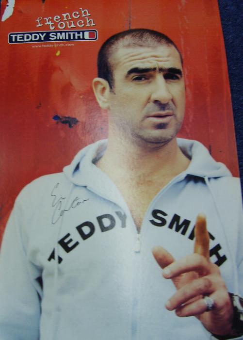 Eric Cantona signed poster