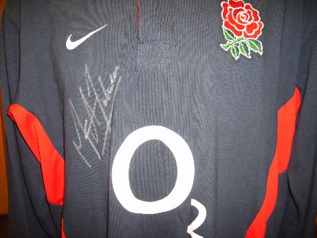 Martin Johnson signed shirt