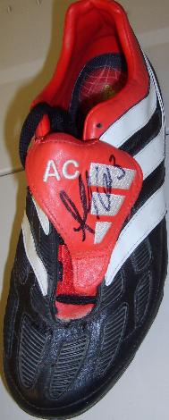 Ashley Cole worn and signed boot