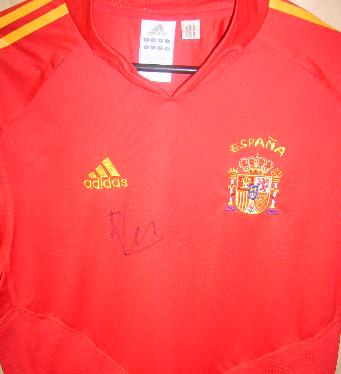 Alonso signed Spain shirt