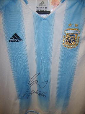 Crespo signed Argentina shirt