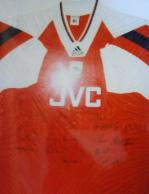 Arsenal 1990's shirt signed by squad members