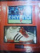 David Beckham signed boot framed