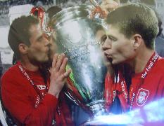 Jamie Carragher & Stevie Gerrard  glossy photograph