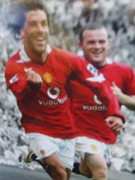 Ruud Van Nistelrooy & Wayne Rooney  photograph