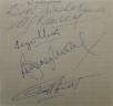 Bobby Moore, Ramsey and others  signed sheet
