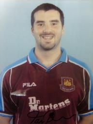 Ian Pearce in West Ham colours A4 