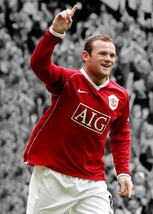 Wayne Rooney  glossy photograph #2