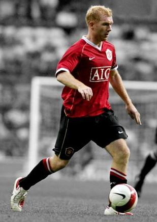 Paul Scoles Manchester United  glossy photograph