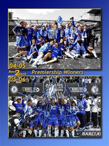 Chelsea champions collage  glossy photograph