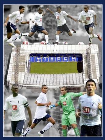 Tottenham Hotspur players WHL montage  glossy photograph