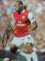 Thierry Henry in action 12 x 8 inch signed