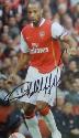Thierry Henry action photograph 12 x 8 inch signed