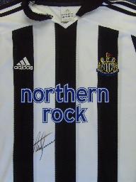 Alan Shearer Newcastle legend signed shirt