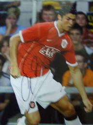 Ronaldo signed photograph 8 x 12