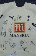 Tottenham Hotspur current shirt signed