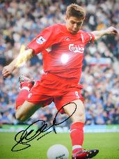 Steve Gerrard 10 x 8 signed photograph