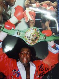 Frank Bruno #3 with WBC belt signed