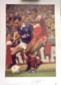 Signed Photo print Liverpool's John Barnes