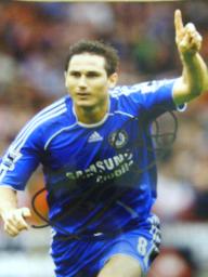 Frank Lampard jnr  10 x 8 signed having scored for Chelsea