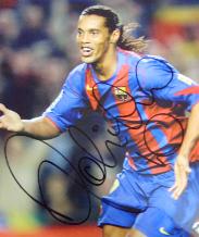 Ronaldinho signed photo