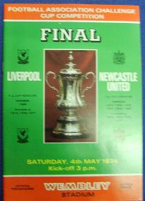 Liverpool  v   Newcastle United 1974 FA Cup Final programme