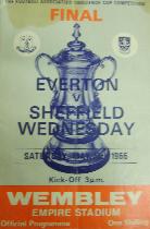 Everton v Sheffield Wednesday 1966 FA Cup Final programme