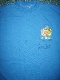 George Best signed replica 1968 Man Utd shirt