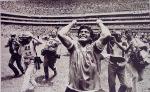 Maradona Celebrating After Beating England 