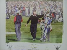 Colin Montgomerie 'Leading Man' signed print