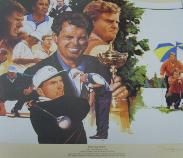 Bernard Gallagher signed  Ryder Cup 1995 Victors  print