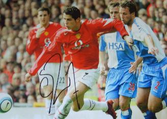 Ronaldo in action for Man Utd