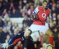 Thierry Henry Arsenal legend signed and framed photo