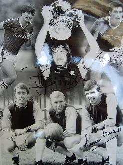 West Ham montage signed Billy Bonds, Martin Peters