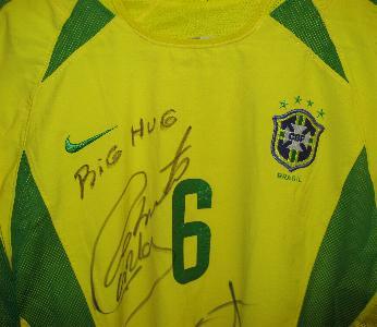 Roberto Carlos Brazil Superstar worn shirt
