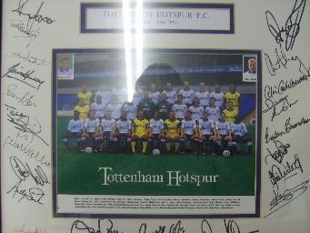 Tottenham Hotspur 1996/97 signed colour print