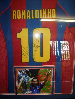 Ronaldinho signed Barcelona shirt