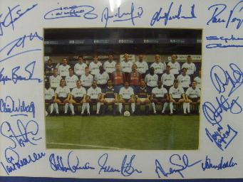 Tottenham Hotspur signed print  1998/9
