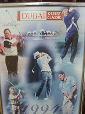 Golf Legends signed Dubai classic 1994 signed by 5 golf stars