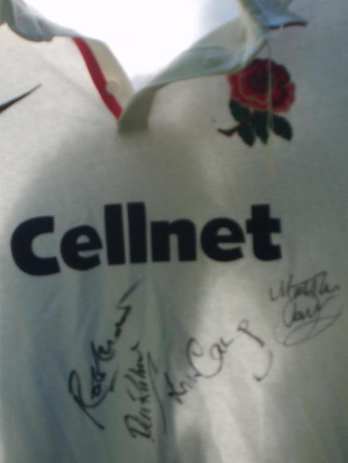 Signed England  Rugby shirt 