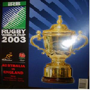 England Rugby World Cup programe 2003.